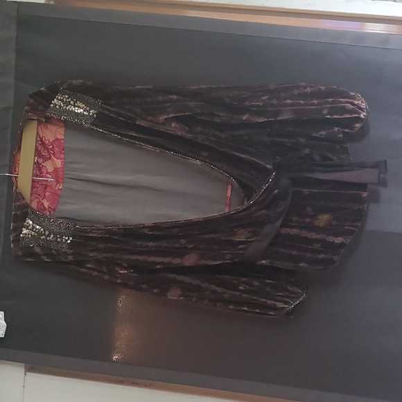 Whistles Sweaters - Woman's brown velvet cardigan